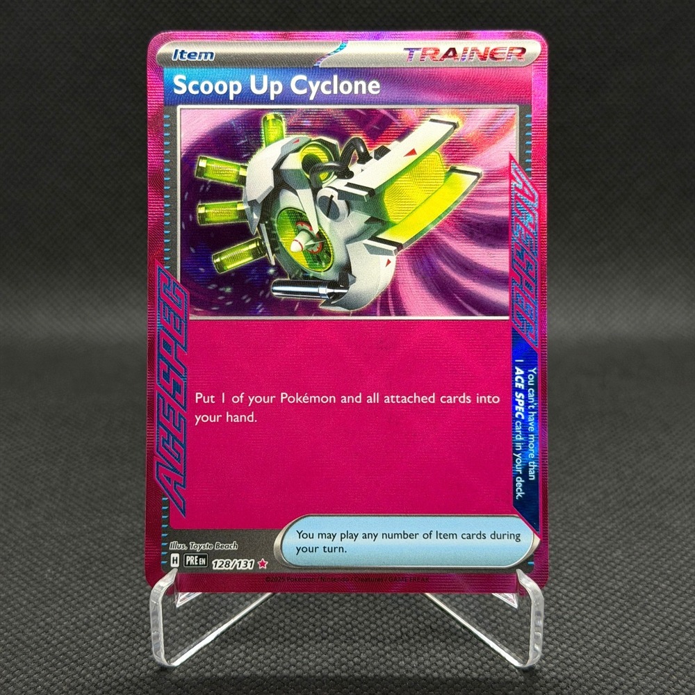 Pokémon Scoop Up Cyclone Ace Spec #128 Paradox Rift 2024 NM